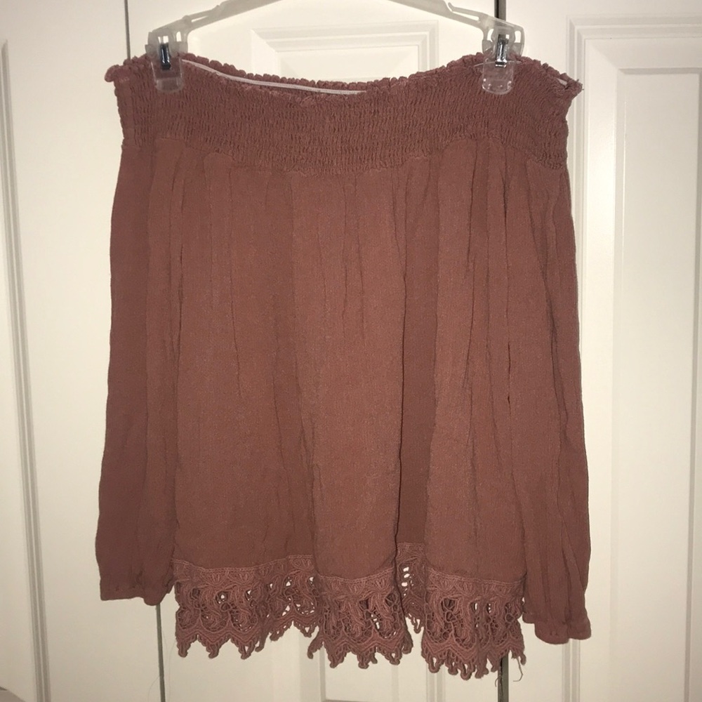 off the shoulder shirt